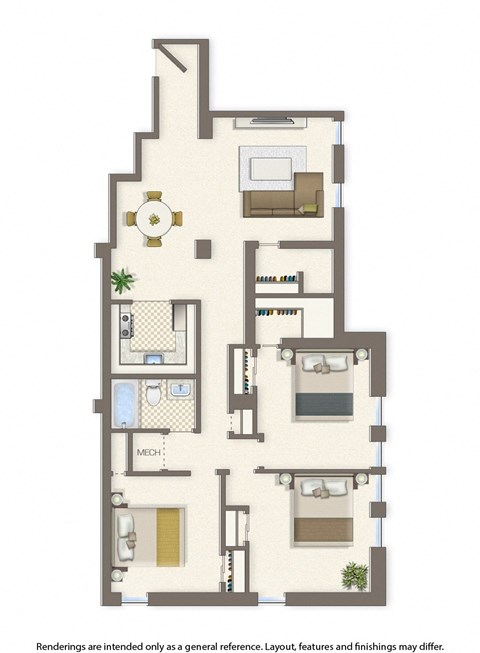 whitelaw 3 bedroom 1138 sq ft floor plan
